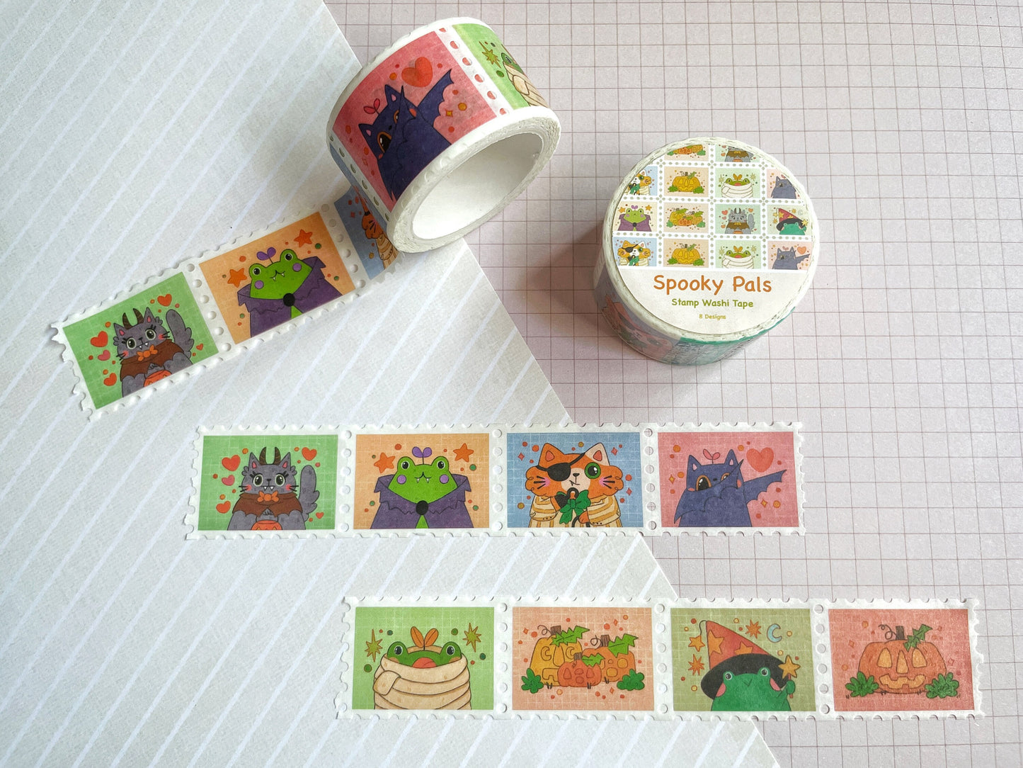 Spooky Pals Stamp Washi Tape