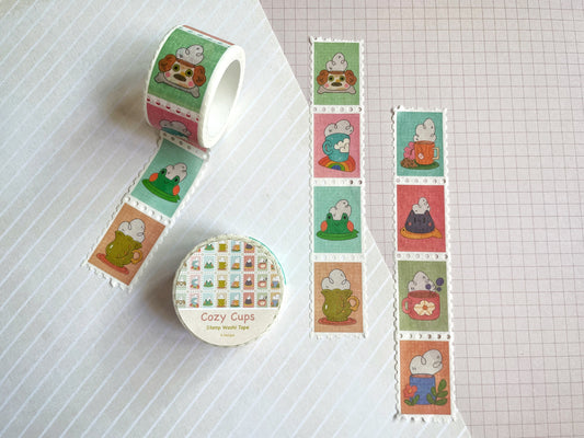 Cozy Cups Stamp Washi Tape