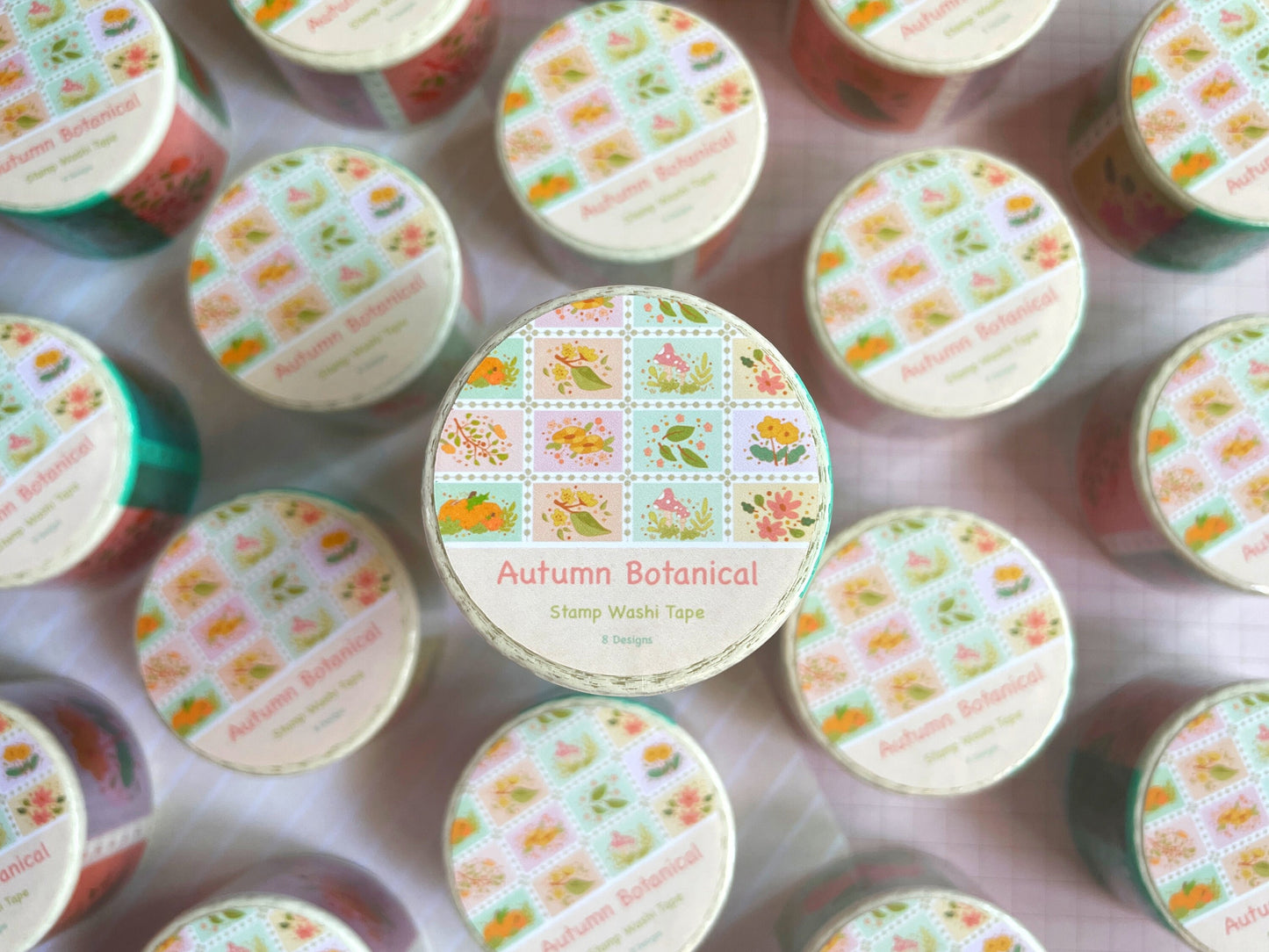 Autumn Botanical Stamp Washi Tape